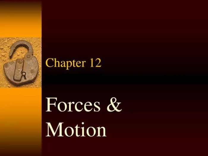 Chapter 12 forces and motion wordwise