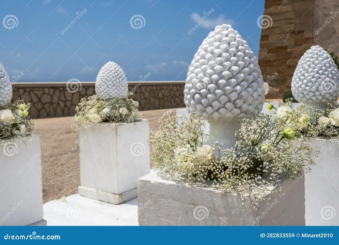 Symbols of sicily pine cone