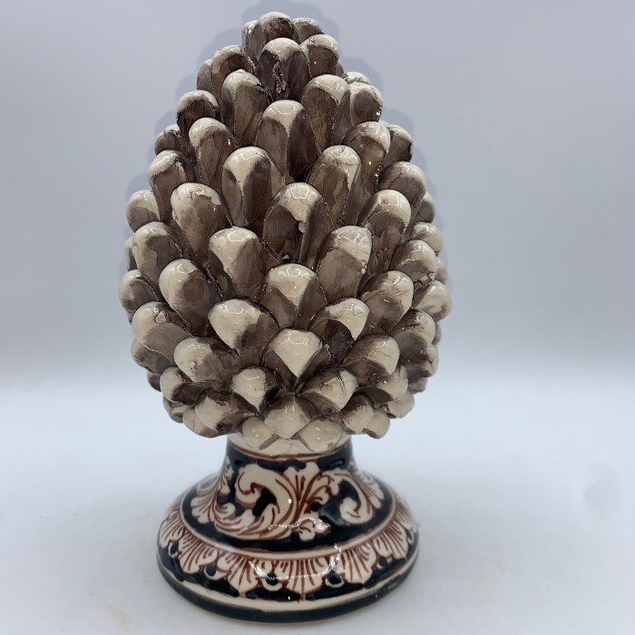 Symbols of sicily pine cone