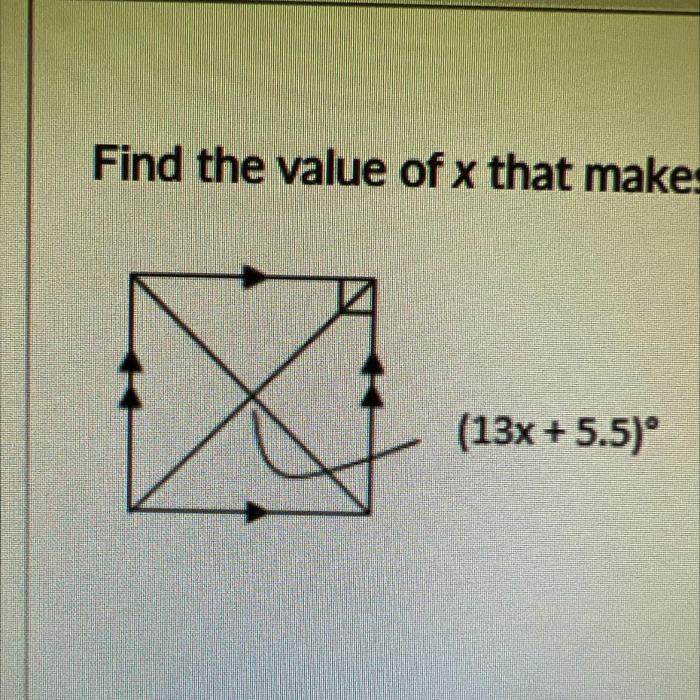 Parallelogram value must which find